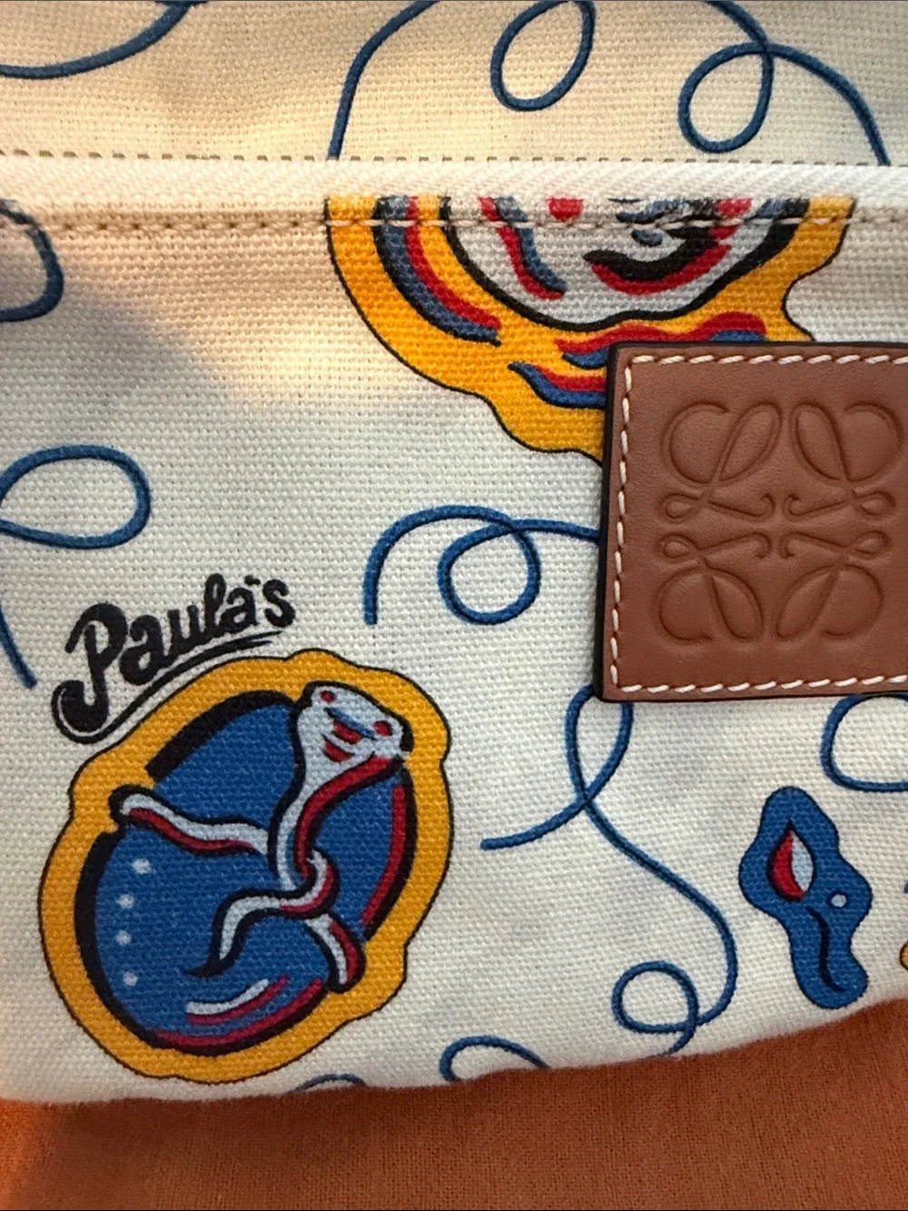 Loewe Paula's Ibiza Multicoloured Canvas Belt Bag - Picture 4 of 9